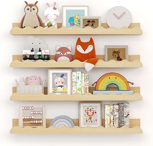 23-Inch Wooden Nursery Shelves