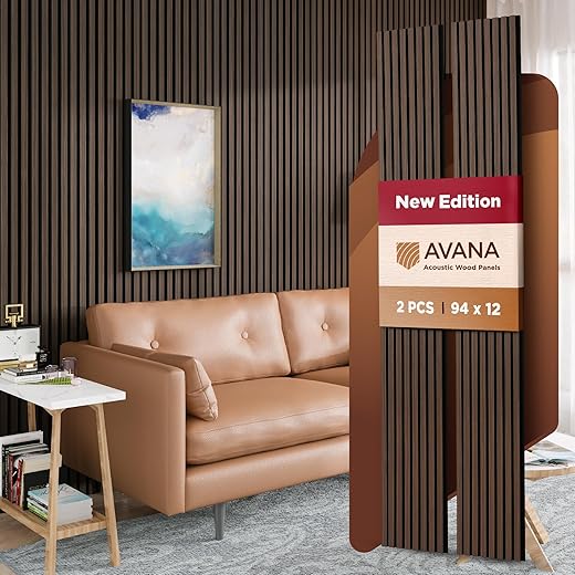 Avana Dark Walnut Acoustic Wall Panels