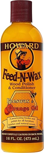 Howard Feed-N-Wax Wood Polish, 16 oz