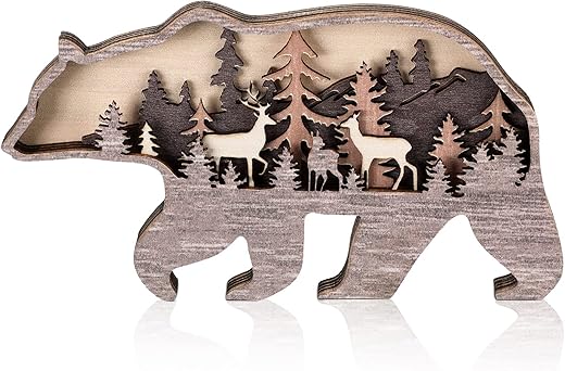 Rustic Forest Animal Wooden Wall Decor