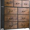 WLIVE 9-Drawer Fabric Storage Tower